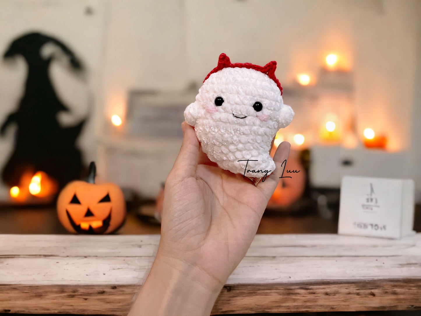 Crochet No Sew Ghost Halloween Pattern | Witch Hat and Headband Halloween Pattern | ENGLISH Pattern