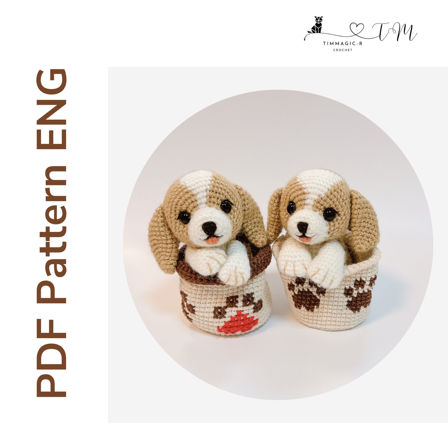 Crochet Dog Pattern : My little Birdie | Amigurumi Dog Pattern | English PDF Pattern