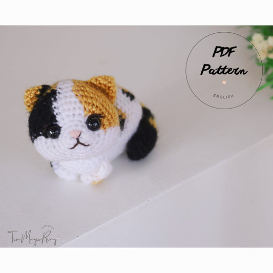 Crochet cat pattern| Amigurumi cat pattern | My little Lucky | English PDF pattern