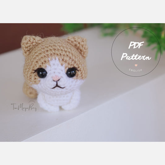 Crochet cat pattern - My little Simba - Amigurumi kitten - Amigurumi cat pattern - English PDF pattern