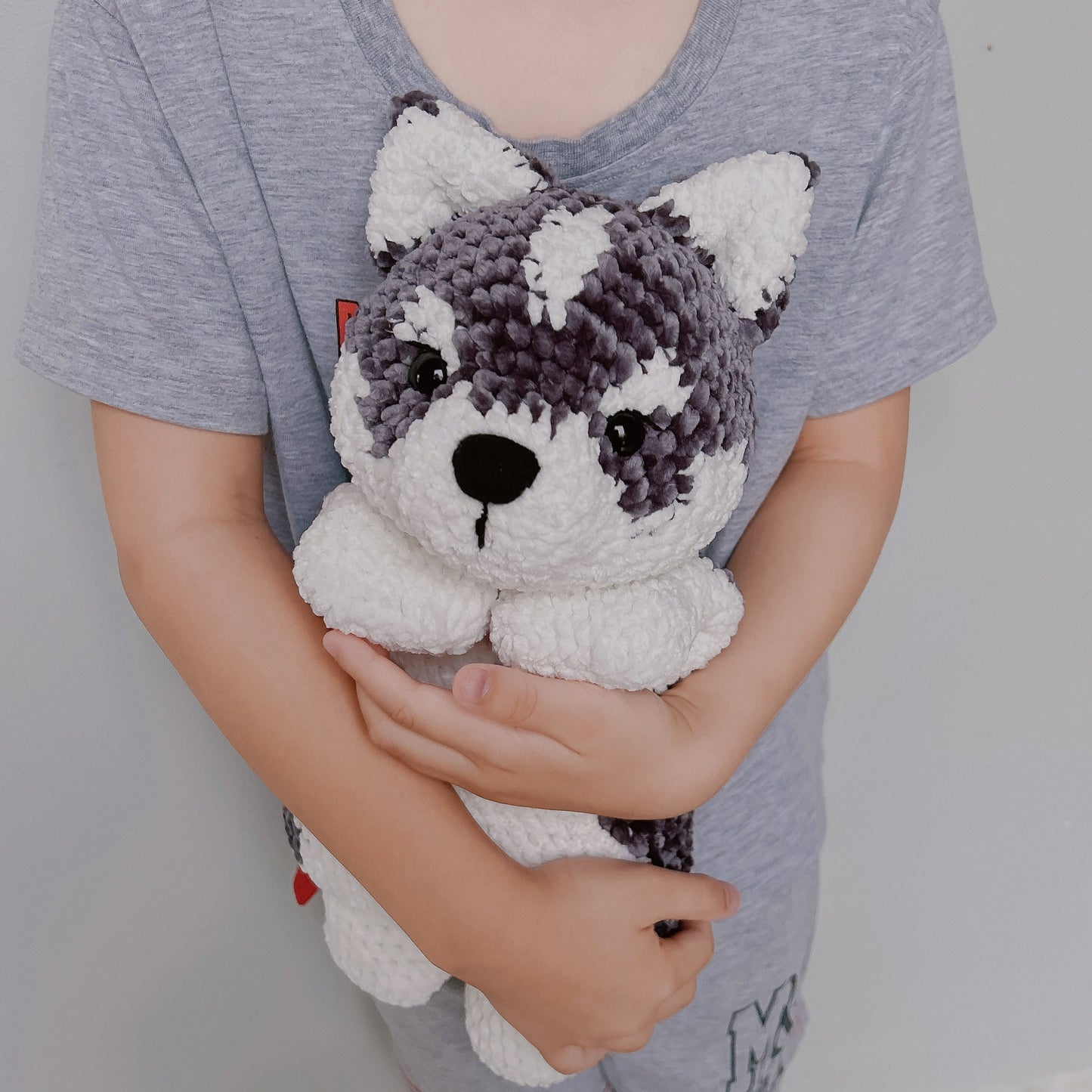 Crochet dog pattern : Little Archer the Husky | Amigurumi dog | English PDF pattern