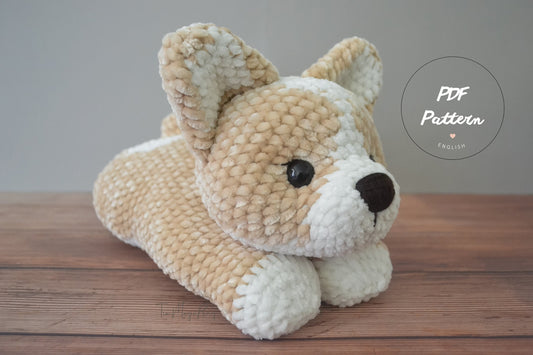 Crochet Corgi Dog pattern: Little Biscuit | Amigurumi Dog | ENGLISH PDF Pattern