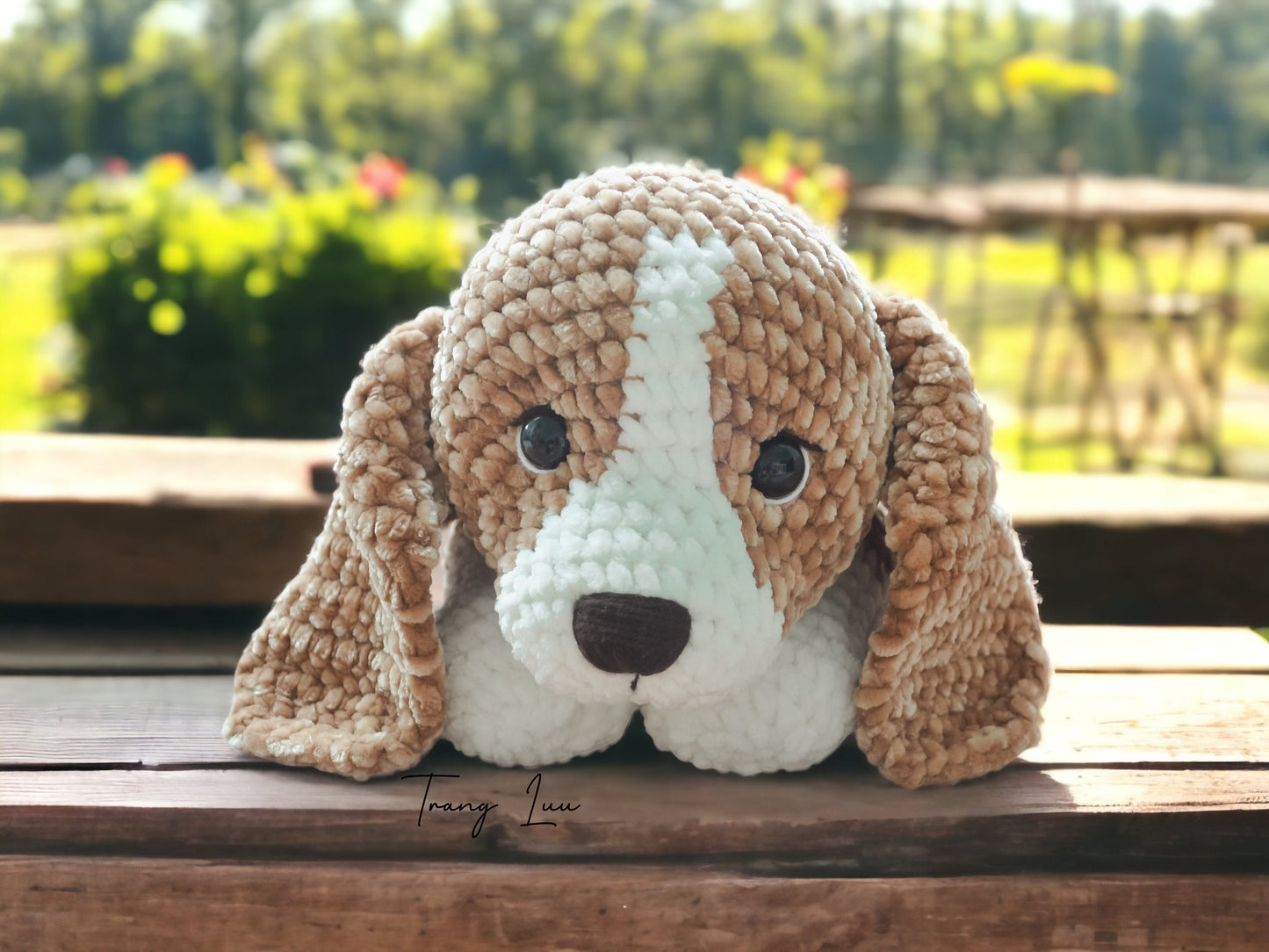 Crochet dog pattern : Little Bailey the Beagle | Amigurumi dog | English PDF pattern