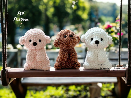 Crochet Plushies Dog pattern: Little Callie | Amigurumi Puppy | Amigurumi Dog pattern | ENGLISH Pattern in PDF File